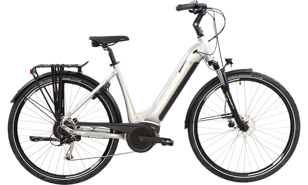 Vélo Électrique enfant 26 Pouces 36cm Cadre Ecobike SX Blanc, Blanc